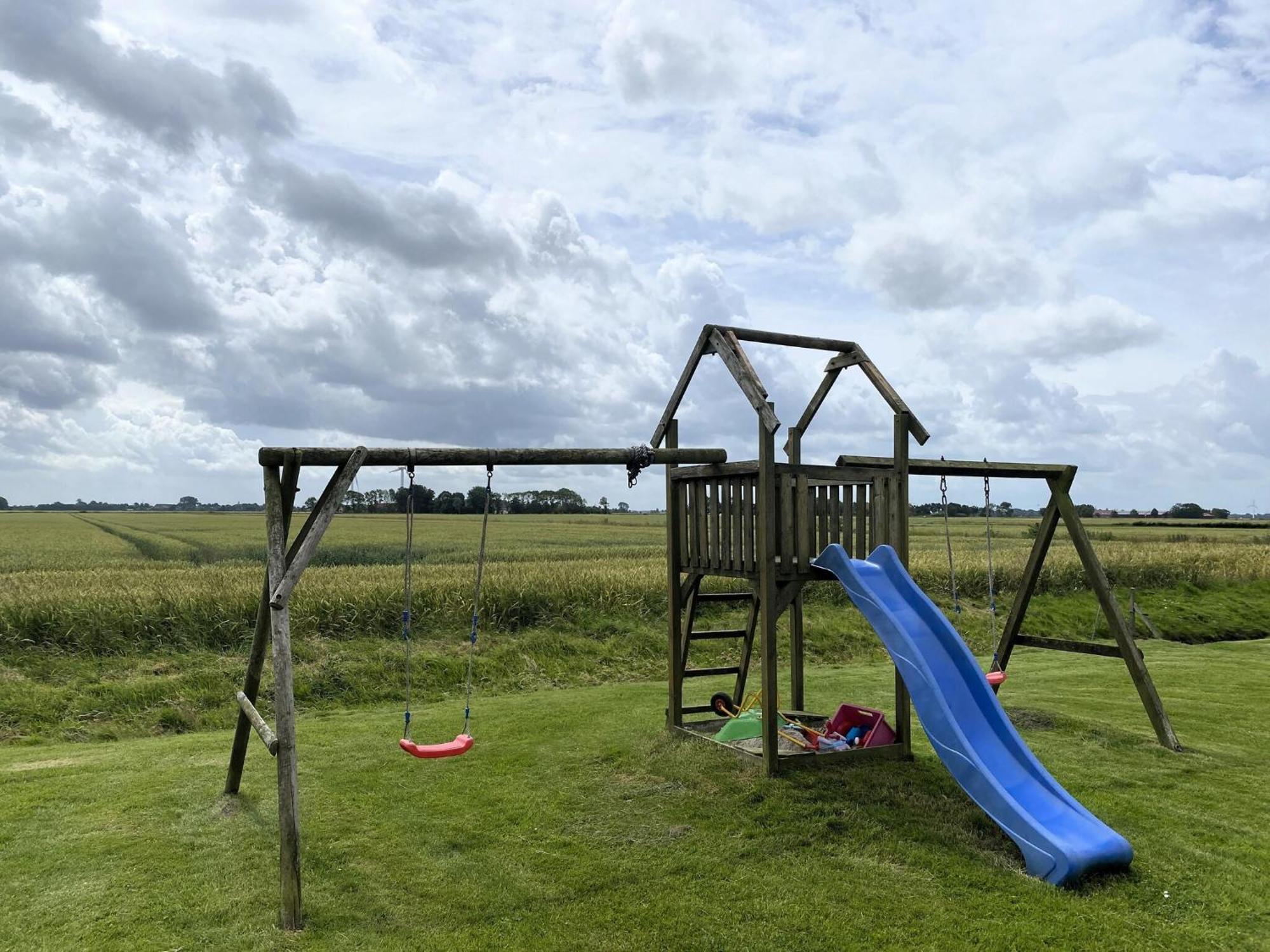 Spacious Apartments With Private Terrace Near The North Sea Dike Neßmersiel Esterno foto